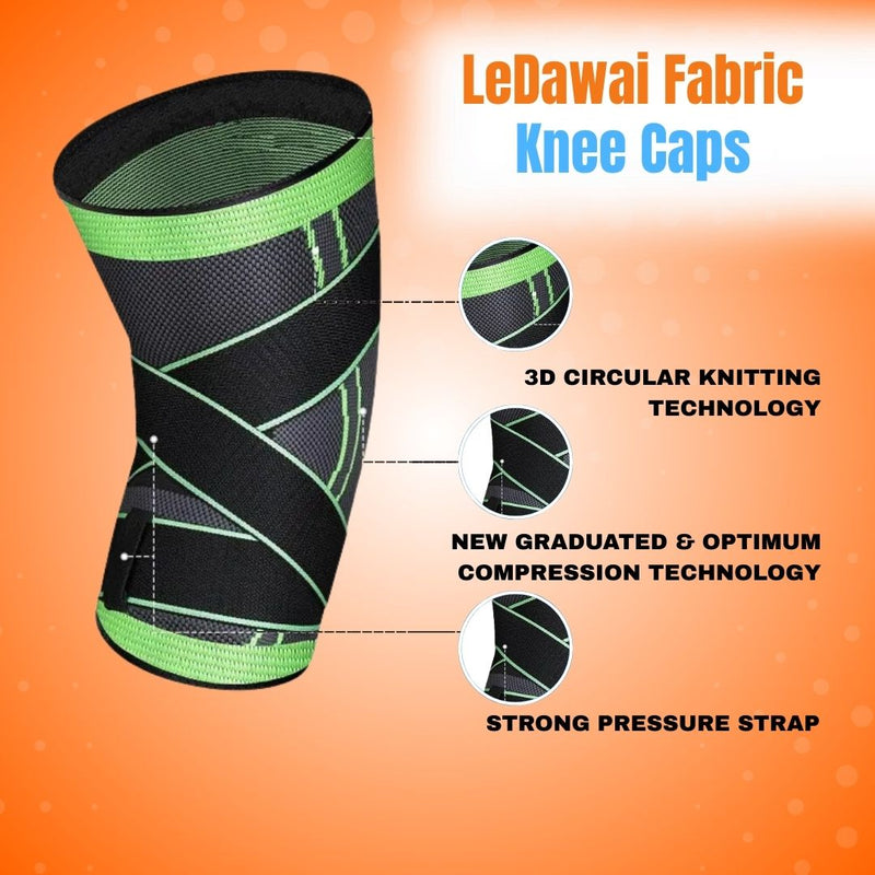 LeDawai Fabric Knee Caps For Men Women (Pack Of Two)